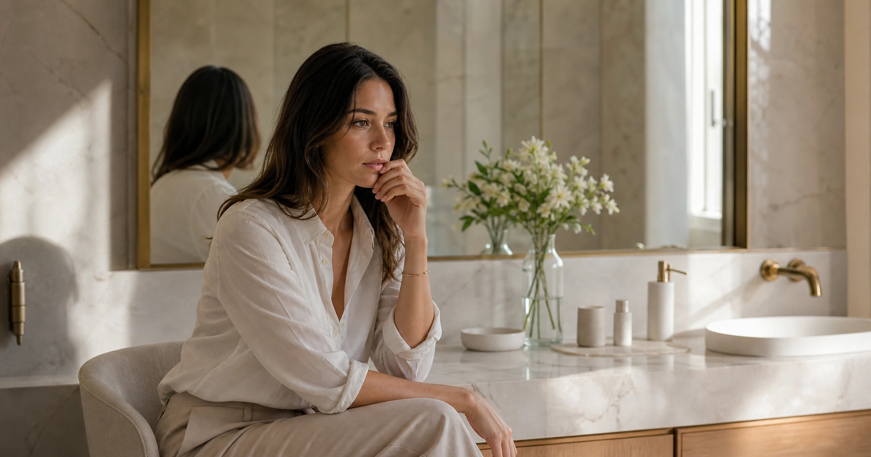 Mujer adulta en consulta médica estética corporal en Belgrano relacionada con HIFU corporal vs Accent Prime