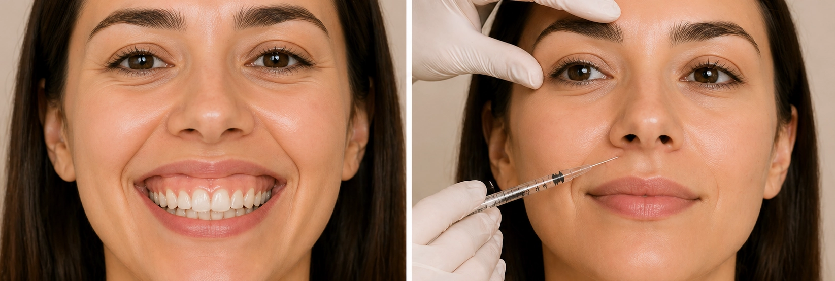 Aplicación de Botox para sonrisa gingival
